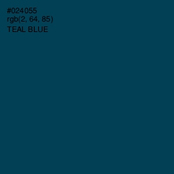 #024055 - Teal Blue Color Image