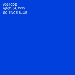 #0240DE - Science Blue Color Image