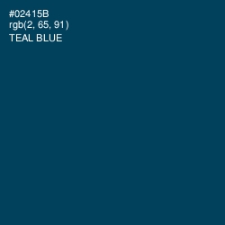 #02415B - Teal Blue Color Image