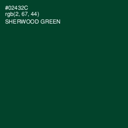 #02432C - Sherwood Green Color Image