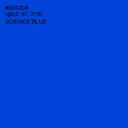 #0243DA - Science Blue Color Image