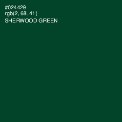 #024429 - Sherwood Green Color Image