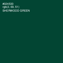 #024533 - Sherwood Green Color Image