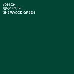 #024534 - Sherwood Green Color Image