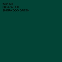 #024536 - Sherwood Green Color Image