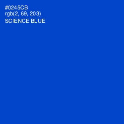#0245CB - Science Blue Color Image