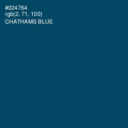 #024764 - Chathams Blue Color Image