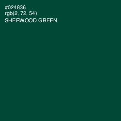 #024836 - Sherwood Green Color Image