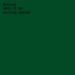 #024926 - Kaitoke Green Color Image