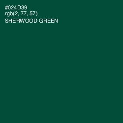 #024D39 - Sherwood Green Color Image