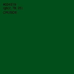 #024E19 - Crusoe Color Image