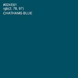 #024E61 - Chathams Blue Color Image