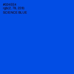 #024EE4 - Science Blue Color Image