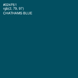 #024F61 - Chathams Blue Color Image
