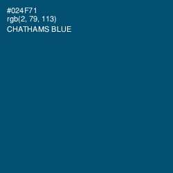 #024F71 - Chathams Blue Color Image