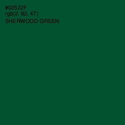 #02522F - Sherwood Green Color Image