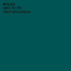 #025353 - Deep Sea Green Color Image