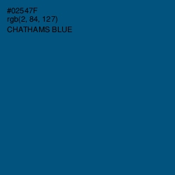 #02547F - Chathams Blue Color Image