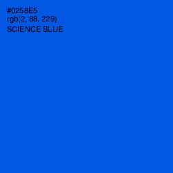 #0258E5 - Science Blue Color Image