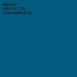 #025A7C - Chathams Blue Color Image