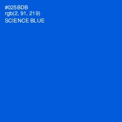 #025BDB - Science Blue Color Image