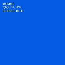 #025BE2 - Science Blue Color Image