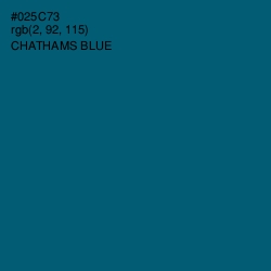 #025C73 - Chathams Blue Color Image