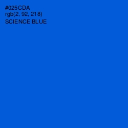 #025CDA - Science Blue Color Image