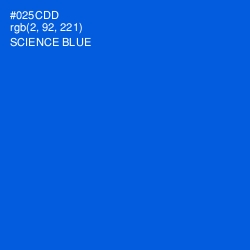 #025CDD - Science Blue Color Image