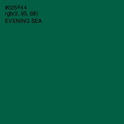 #025F44 - Evening Sea Color Image