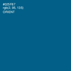 #025F87 - Orient Color Image