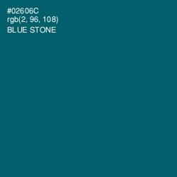 #02606C - Blue Stone Color Image