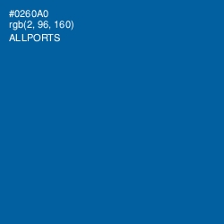 #0260A0 - Allports Color Image