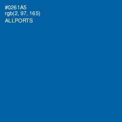 #0261A5 - Allports Color Image
