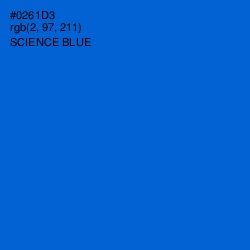 #0261D3 - Science Blue Color Image