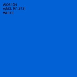 #0261D4 - Science Blue Color Image