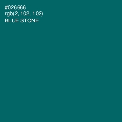 #026666 - Blue Stone Color Image