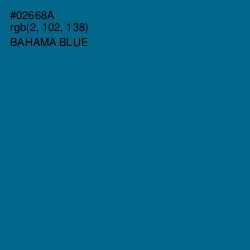 #02668A - Bahama Blue Color Image