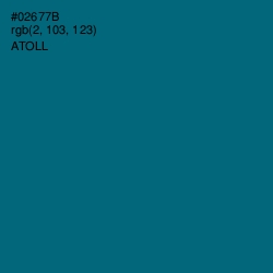 #02677B - Atoll Color Image