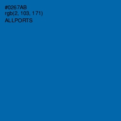 #0267AB - Allports Color Image