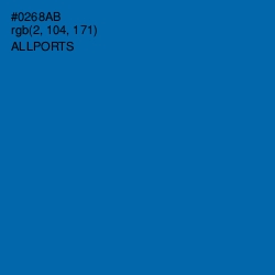 #0268AB - Allports Color Image