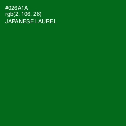 #026A1A - Japanese Laurel Color Image