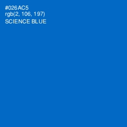 #026AC5 - Science Blue Color Image