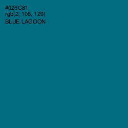 #026C81 - Blue Lagoon Color Image