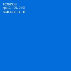 #026DDB - Science Blue Color Image