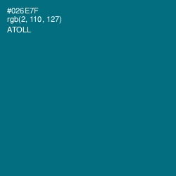 #026E7F - Atoll Color Image