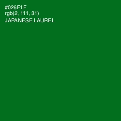 #026F1F - Japanese Laurel Color Image