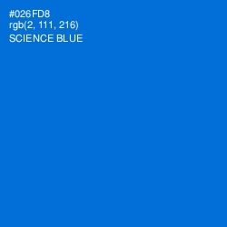 #026FD8 - Science Blue Color Image