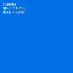 #026FE8 - Blue Ribbon Color Image