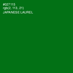 #027115 - Japanese Laurel Color Image